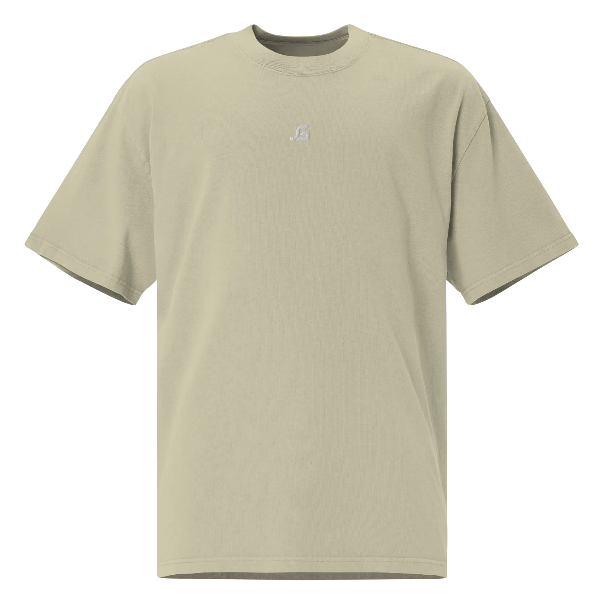 Oversized faded minimalism "GS" t-shirt