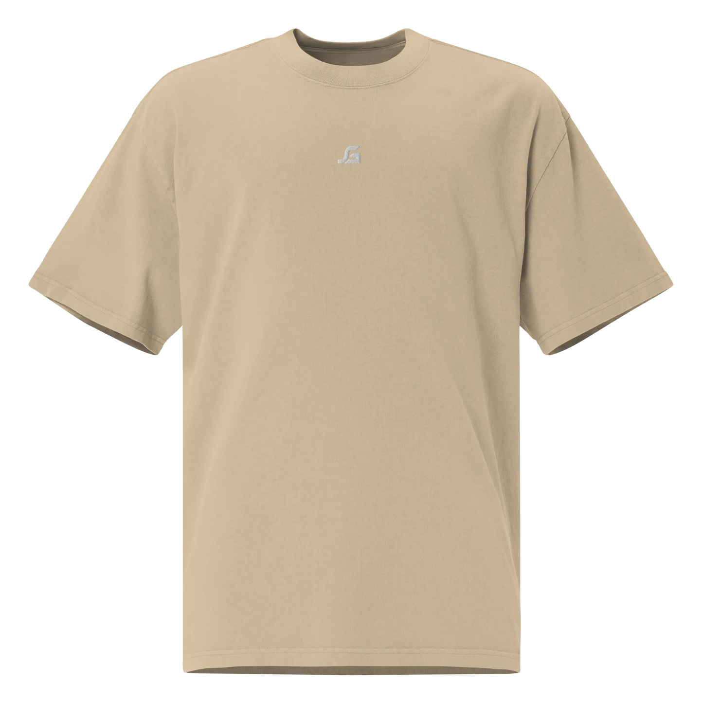 Oversized faded minimalism "GS" t-shirt