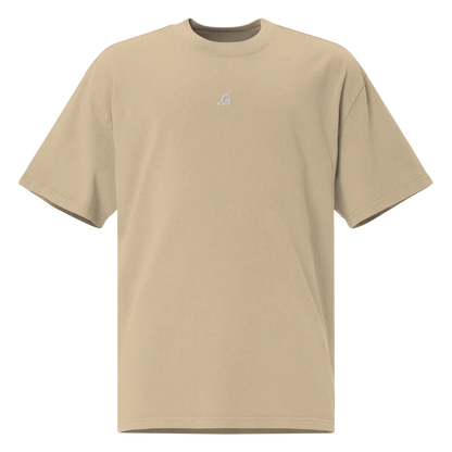 Oversized faded minimalism "GS" t-shirt